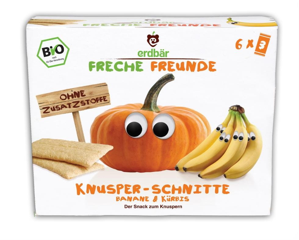 Mehrkornwaffeln für Kinder mit Banane und Kürbis 84g EKO ERDBAR Pääkuva