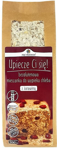 Brotmischung mit Preiselbeeren ohne Gluten 500g FÜNF ÄNDERUNGEN