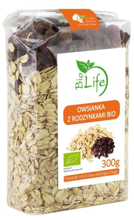 Haferflocken mit Rosinen 300g ECO BIO LIFE
