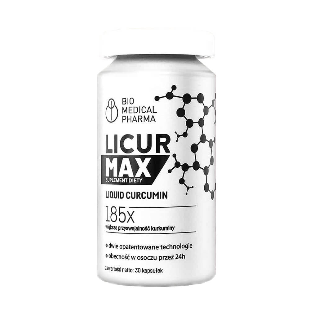 Licur max mizellarer Solibilisator aus Kurkuma-Rhizom-Extrakt 30 Kapseln BIO MEDICAL PHARMA
