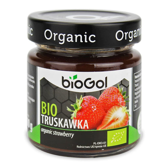 Bio-Erdbeeren in 200 g Packung von BIOGOL, frische und saftige Bio-Obstsorten, perfekt für gesunde Ernährung