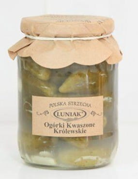 Eingelegte Gurken von LUNIAK in 710g Glas, frische und saure Gurken mit Gewürzen, ideal für Beilagen und Snacks