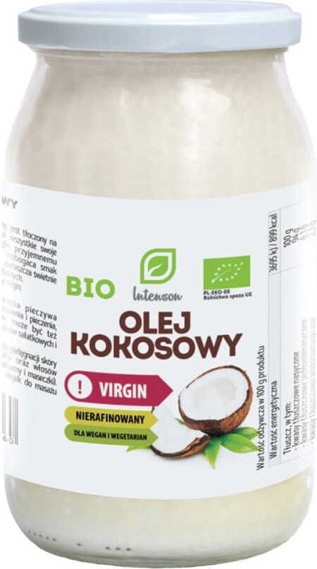 BIO Kokosöl unraffiniert kaltgepresst nativ 900ml INTENSON