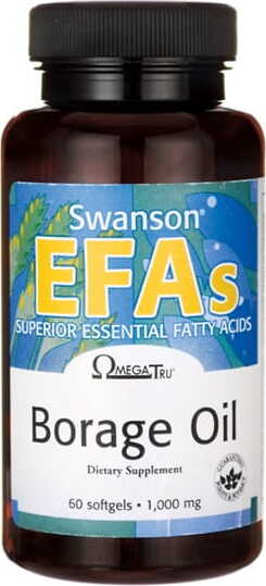 Borretschöl 1000 mg 60 Kapseln SWANSON Hover Image