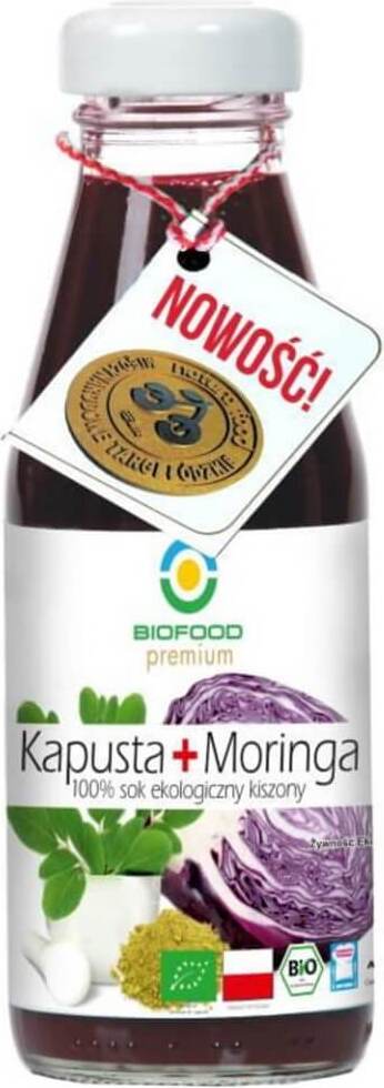 Roter Sauerkrautsaft mit Moringa BIO 200 ml - BIO FOOD Hlavní obrázek produktu