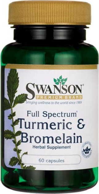 Kurkuma & Bromelain FS Kurkuma & Bromelain 60 Kapseln von SWANSON Fő kép