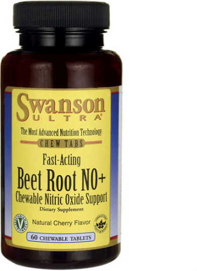 Rote Beete Nr. + kaubare Stickstoffmonoxid-Unterstützung 60 Tabletten von SWANSON Hover Image
