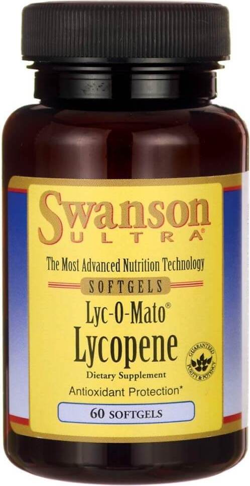 Natürlicher Tomatenextrakt mit 10 mg Lycopin in 60 Kapseln von SWANSON, enthält reines Lycopin für die Gesundheit.