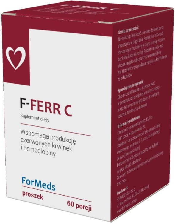 F - Ferr C Eisen 14 mg + Vitamin C 80 mg 60 Portionen 4332 g FORMEDS