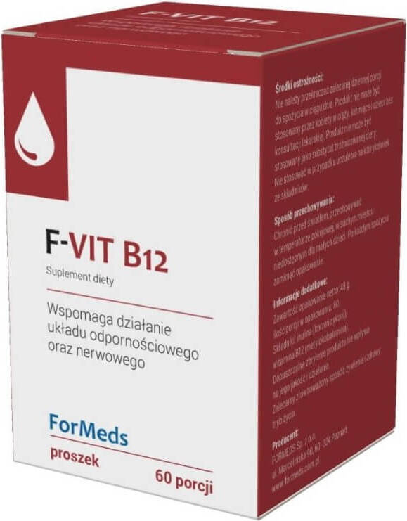 - Vitamin B12 Vitamin B12 Methylcobalamin 500 mcg 60 Portionen 48 g FORMEDS Image principale du produit