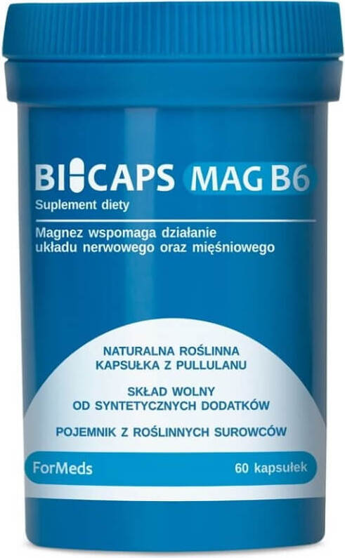 Bicaps Magnesium + Vitamin B6 8007 mg 30 Portionen 60 FORMEDS-Kapseln Hauptbild