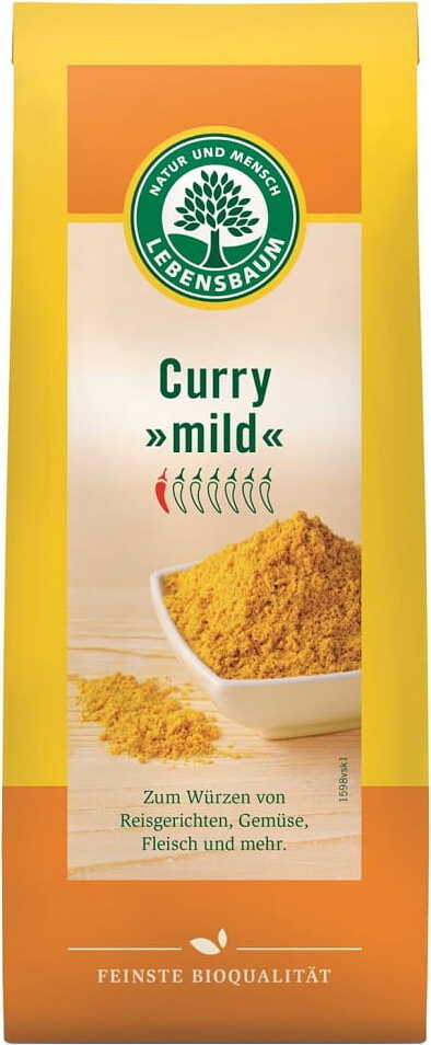 Mildes Curry BIO 50 g - LEBENSBAUM Hover Image
