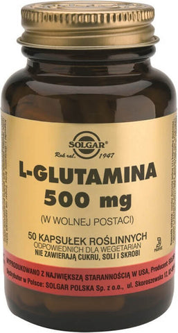 L - Glutamin in freier Form 500 mg 50 Kapseln SOLGAR