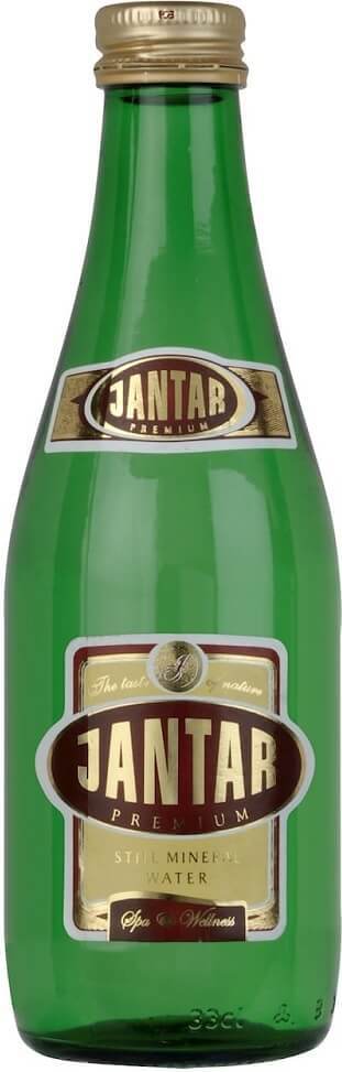 Mittel mineralisiertes Quellwasser, stilles Glas, 330 ml - JANTAR