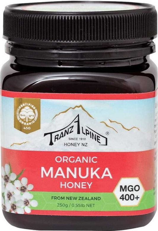 Manukahonig MGO 400 + BIO 250 g - TRANZALPINE