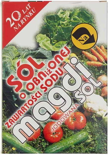 Natriumarme Salz im Karton von MANAVITA, 500 g, feines Salz für gesunde Ernährung, in weißem Karton verpackt