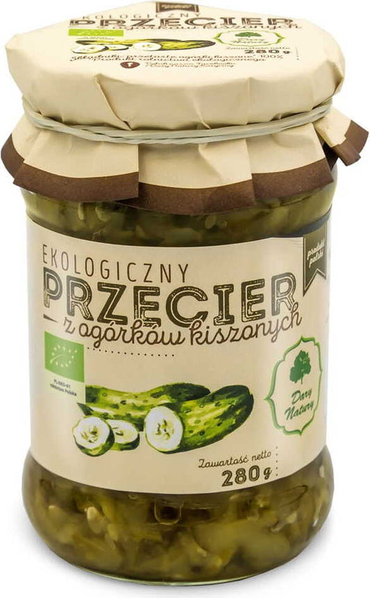 BIO Sauergurkenpüree von biogo in 280 g Glas, cremige grüne Gurkenpaste für gesunde Ernährung, naturbelassen und bio-zertifiziert