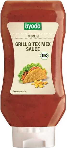 Grill & Tex-Mex-Sauce ohne Gluten BIO 300 ml BYODO