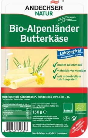 Alpkäse, Scheiben 50% BIO 150 g ANDECHSER NATUR Hauptbild