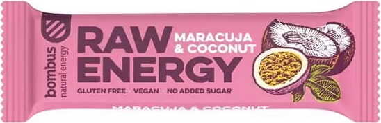 Raw Energy Maracuja Kokos glutenfrei 50 g BOMBUS Image principale du produit