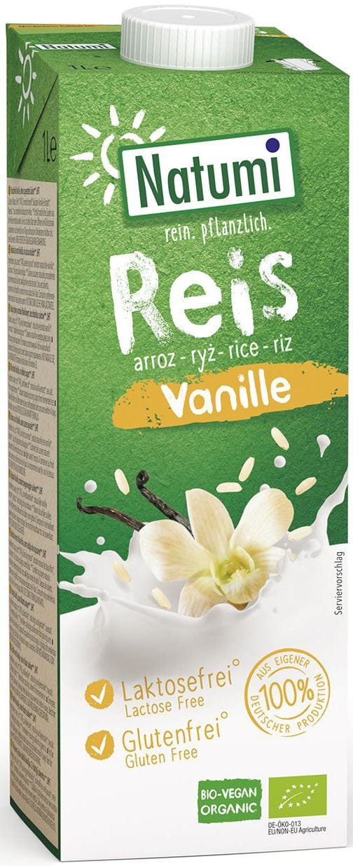 Glutenfreies Reis-Vanille-Getränk BIO 1000 ml - NATUMI Huvudsaklig produktbild
