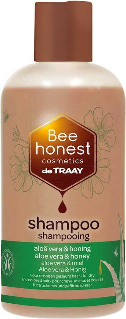 Shampoo für trockenes und gefärbtes Haar mit Aloe Vera und Öko-Honig 250 ml - BEE HONEST