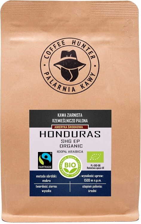 Arabica-Kaffeebohnen 100% Honduras fair gehandelt BIO 250 g - COFFEE HUNTER Imagem principal do produto