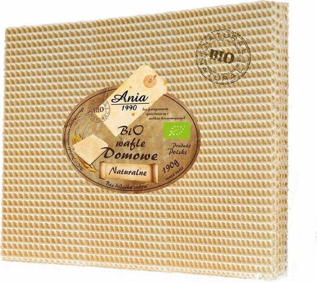 Natürliche hausgemachte Waffeln ohne Zuckerzusatz BIO 190 g BIO ANIA Hover Image