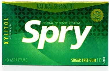 Kaugummi mit Xylit, Curly-Mint-Geschmack, glutenfrei 10 Stk. (12 g) - SPRY Fő kép