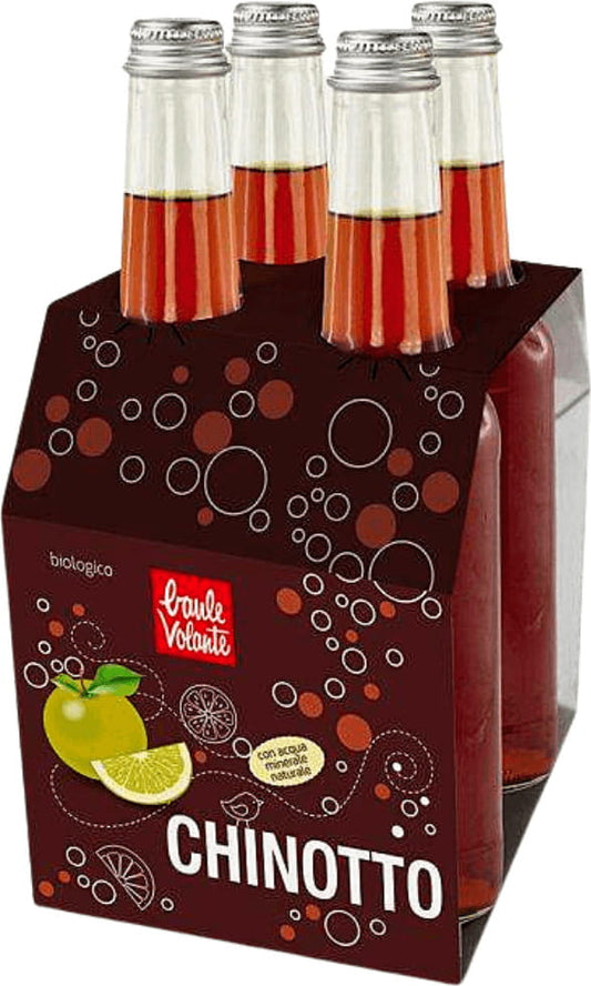Erfrischendes BIO-Chinotto-Getränk mit Kohlensäure in 275 ml Flasche von ECOR, naturbelassenes italienisches Getränk