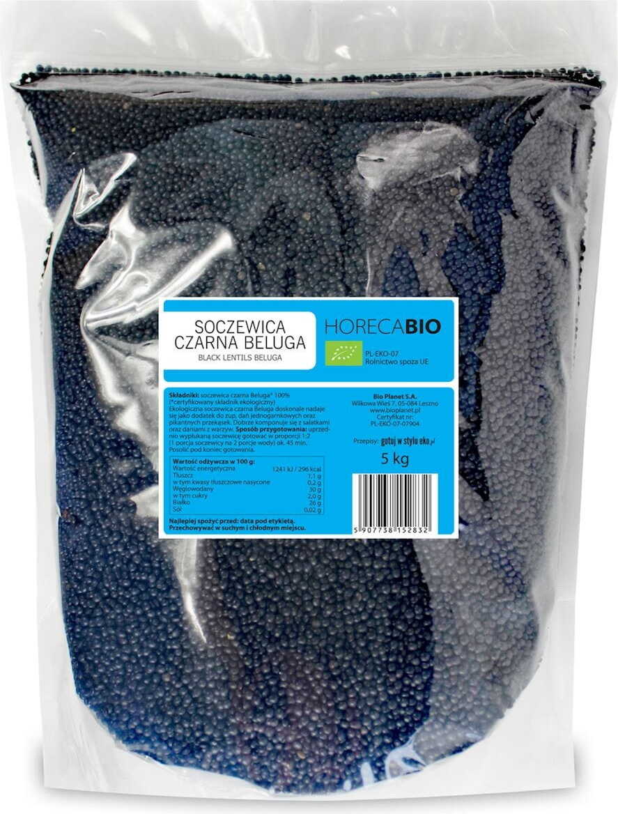 Schwarze Beluga-Linsen BIO 5 kg - HORECA