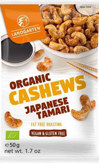 Cashewnüsse in Tamarisauce glutenfrei BIO 50 g - LANDGARTEN