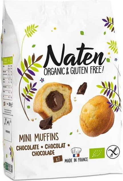 Mini-Muffins mit Schokoladenfüllung glutenfrei BIO 200 g - NATEN