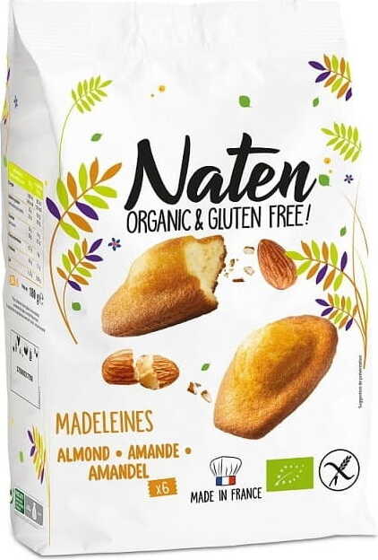 Kekse mit Mandeln glutenfrei BIO 180 g - NATEN Hover Image