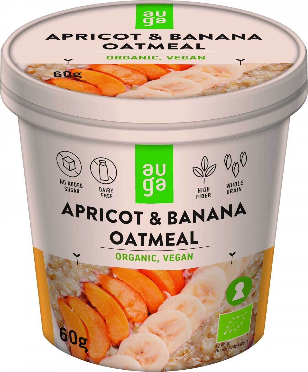 Vollkornbrei mit Aprikosen und Bananen BIO 60 g AUGA Main image