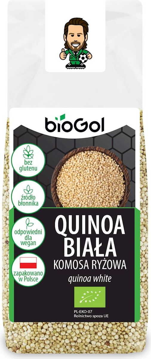 Glutenfreie weiße Quinoa (Quinoa) BIO 250 g - BIOGOL
