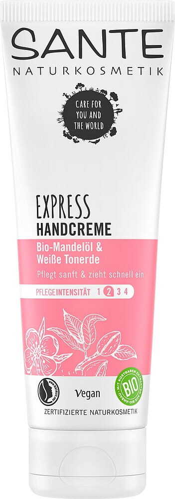 Handcreme mit Mandelöl und ökoweißer Tonerde 75 ml - SANTE