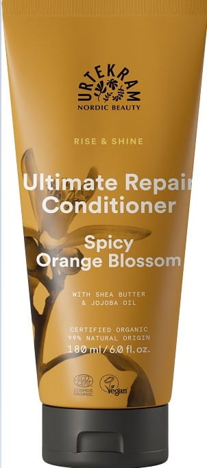 BIO-Orangenblüten-Auffrischungsspülung von URTEKRAM, 180 ml, flüssige Spülung mit Orangenblüten-Extrakt für frischen Duft