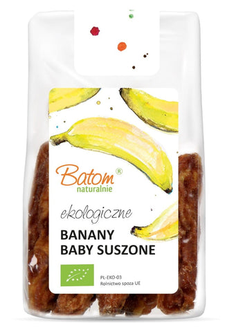 Getrocknete Babybananen BIO 100 g - BATOM