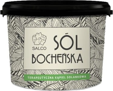 Therapeutisches Lavendel-Salz von SALCO, 3 kg für Solebad, zeigt das Salz mit Lavendelblüten in einer Schüssel.