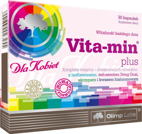 Vitamine und Mineralstoffe für die Frau + Hyaluronsäure vita - min plus 30 OLIMP LABS Kapseln