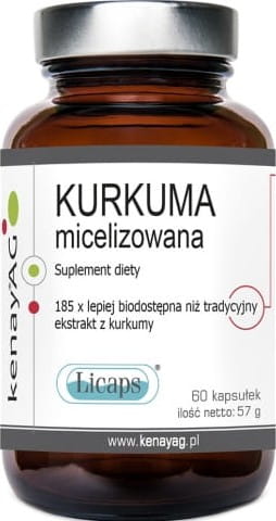 Mizellisierte Kurkuma 800 mg 60 Kapseln KENAY Fő kép