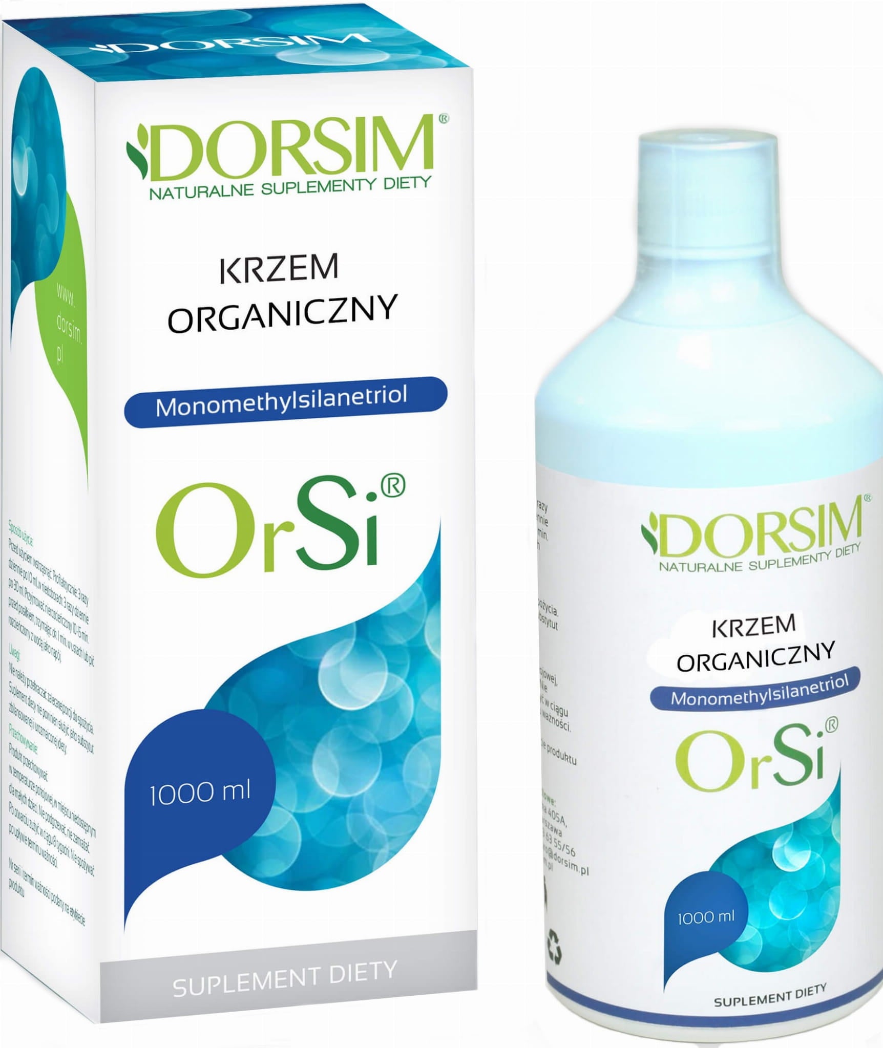 Organisches Silizium in flüssigem Monomethylsilantriol 1000ml DORSIM Pääkuva