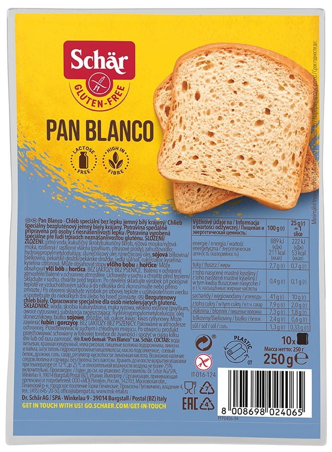 Pan blanco glutenfreies Weißbrot 250 g SCHÄR Hauptbild
