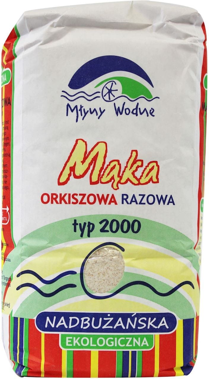 Dinkelvollkornmehl am Fluss Bug Typ 2000 BIO 1 kg - WASSERMÜHLEN