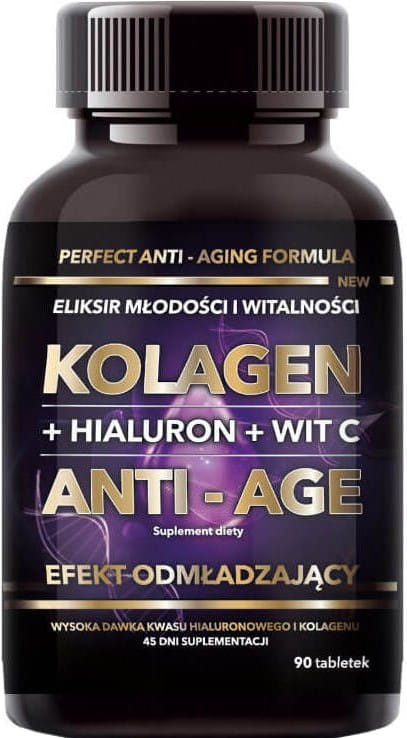 Kollagen-Hyaluronsäure Vitamin C perfekte Anti-Aging-Formel 90 INTENSON-Tabletten Hover Image