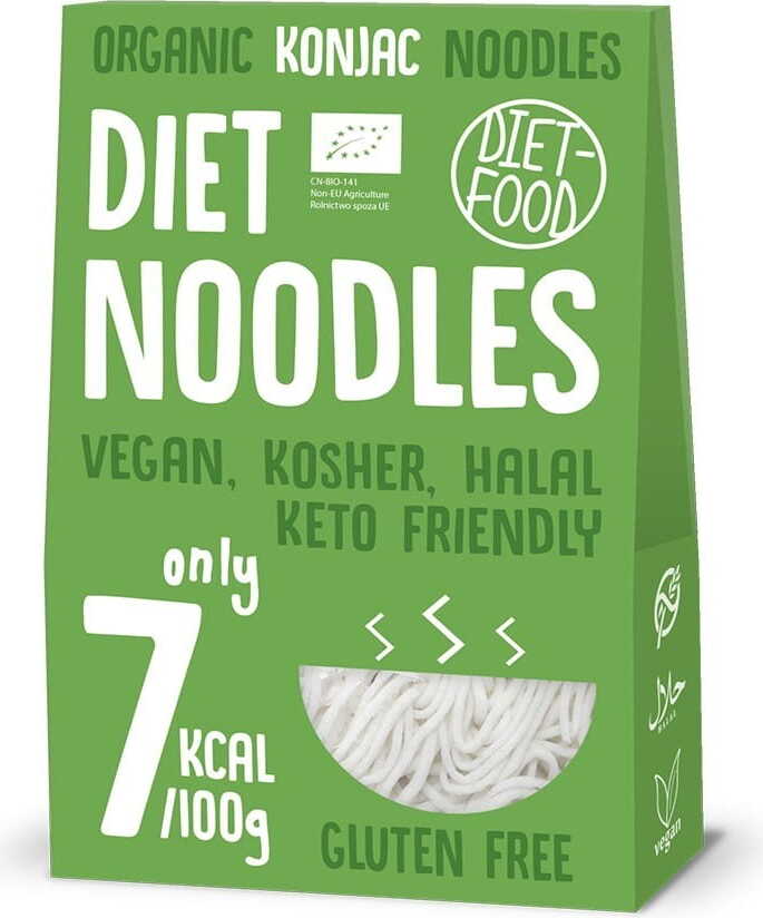 Glutenfreie Shirataki Nudeln Nudeln BIO 300 g DIÄT FOOD Main image