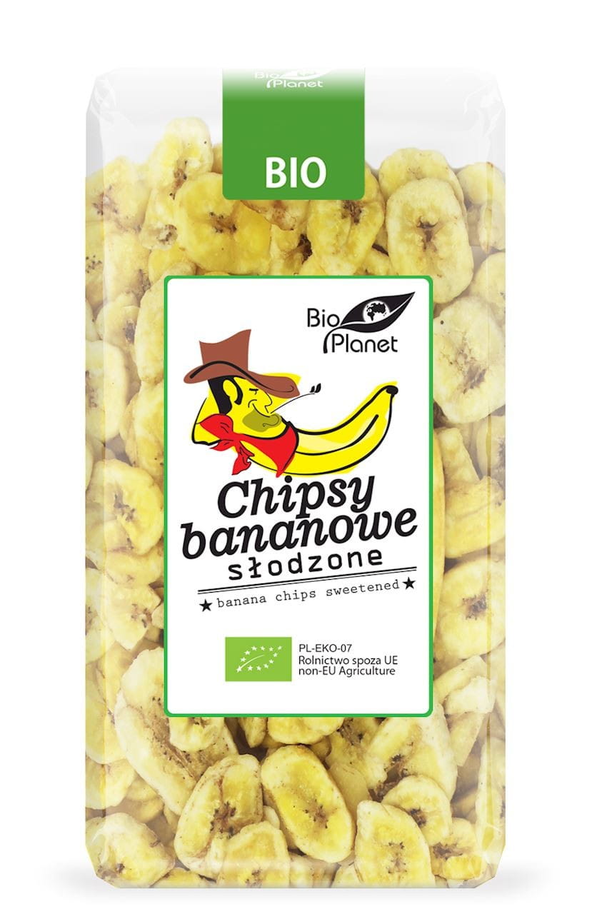 Gesüßte Bananenchips BIO 350 g - BIO PLANET