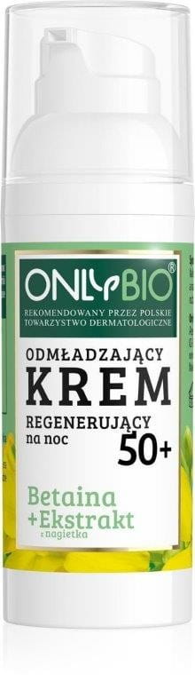 Verjüngende und regenerierende Gesichtscreme 50 + Betain + Öko-Calendula-Extrakt 50 ml - NUR BIO