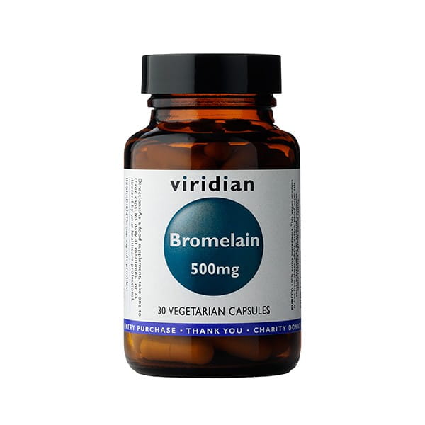 Bromelain Bromelain 500 mg 30 Kapseln VIRIDIAN Hlavný obrázok produktu